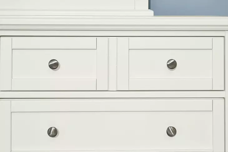 Bonanza White King Mansion Panel Bed