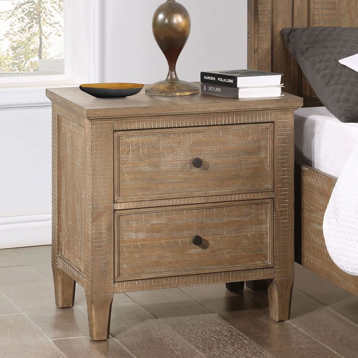 Riverdale Brown 2 Drawers Nightstand