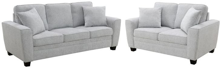 Ashbury Soft Gray Living Room Set