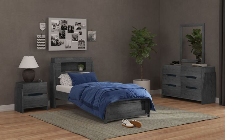 Darby Midnight Blue Rectangular Dresser Mirror