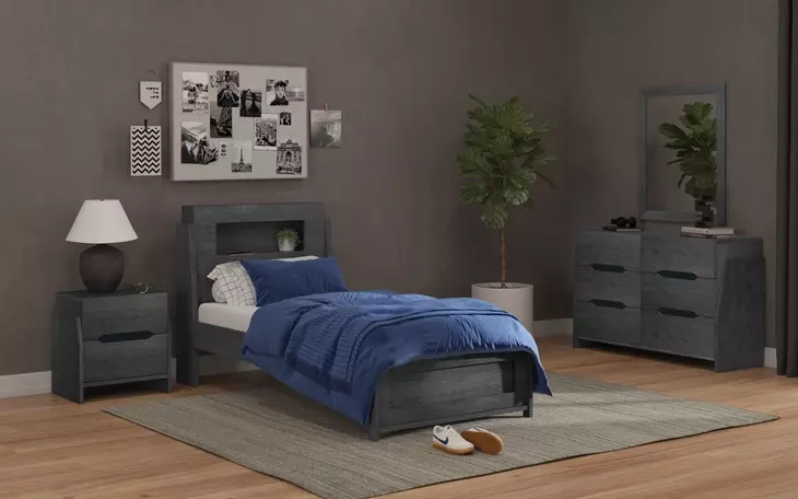 Darby Midnight Blue Rectangular Dresser Mirror