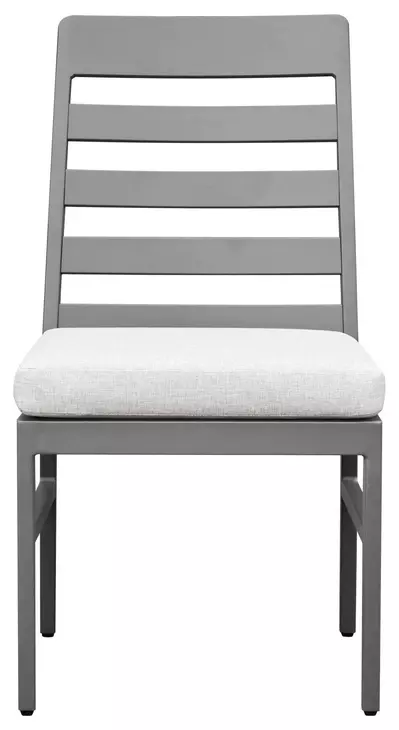 Navarro Outdoor Dining White Upholstered Outdoor Side Chair Set of 2