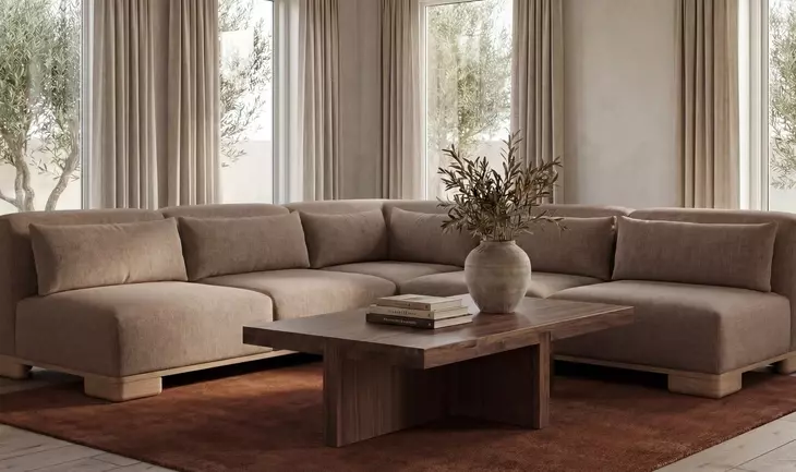 Folke Walnut Rectangular Coffee Table