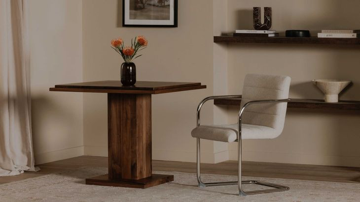 May Walnut 35" Square Cafe Table