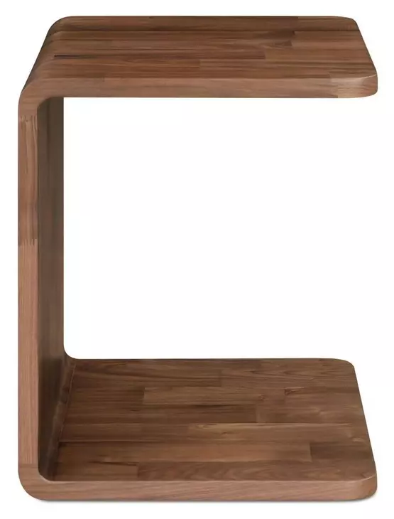 Carrie Walnut Rectangular Side Table