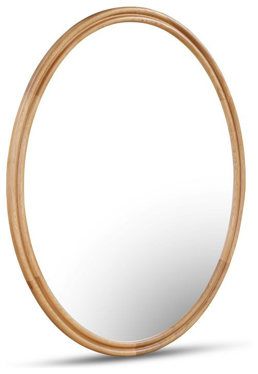 Alcott Oak Oval Wall Mirror