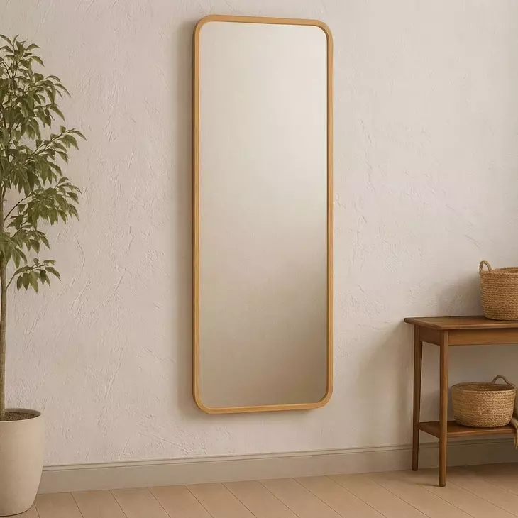 Kai Oak Rectangular Floor Mirror