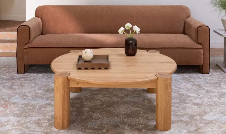 Jack Brushed Natural Oak Round Occasional Table Set