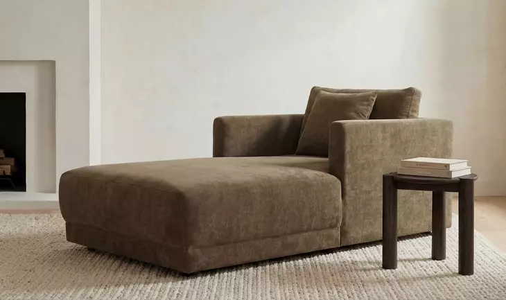 Jack Brushed Dark Brown Round Side Table