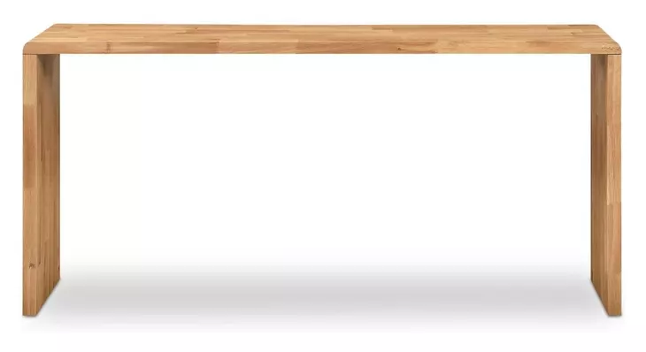 Carrie Natural 75" Rectangular Counter Height Table