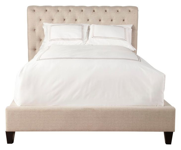 Cameron Downy Natural Queen Upholstered Panel Bed