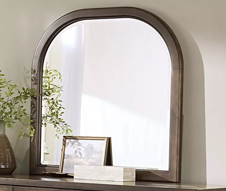 Pure Maple Syrup Arched Dresser Mirror