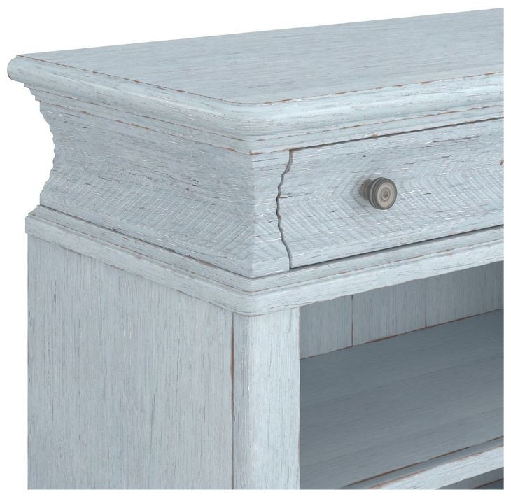 Summer Creek Blue 1 Drawer Nightstand with USB Charging