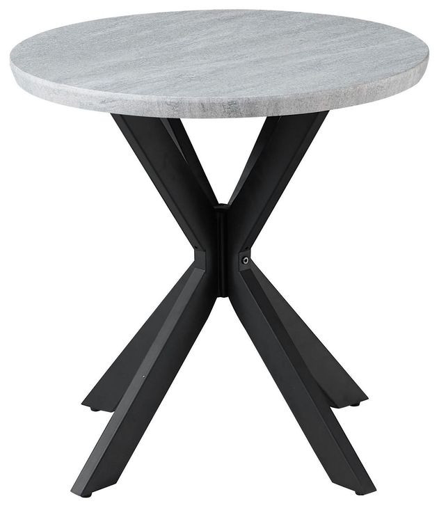 Keyla Gray Round End Table