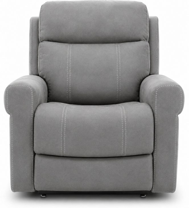 Lloyd Stonewash Dove Performance Fabric Power Lift Recliner with Power Lumbar and USB Charging