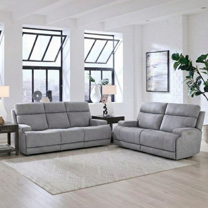 Ashbee Arula Dolphin 90" Zero Gravity Power Reclining Sofa with Power Headrest and USB Charging