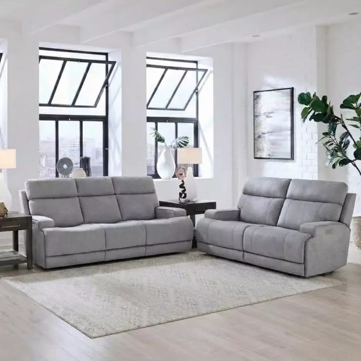 Ashbee Arula Dolphin 90" Zero Gravity Power Reclining Sofa with Power Headrest and USB Charging