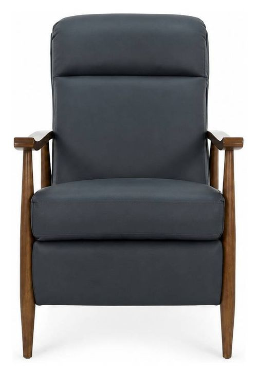 Hampton Santa Fe Ocean Leather Push Thru The Arms Recliner