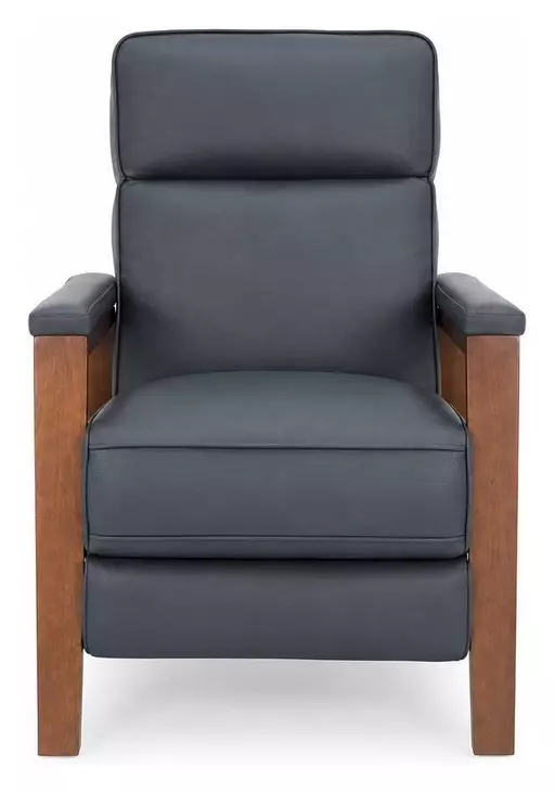 Ashland Santa Fe Ocean Leather Push Thru The Arms Recliner