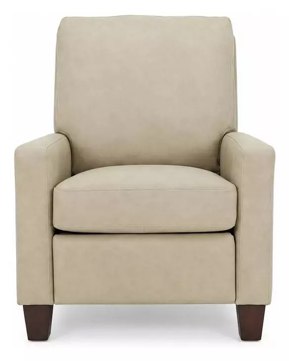 Fairview Cashmere Stone Leather Push Thru The Arms Recliner