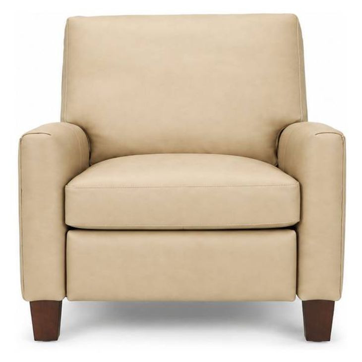 Fremont Cashmere Stone Leather Push Thru The Arms Recliner