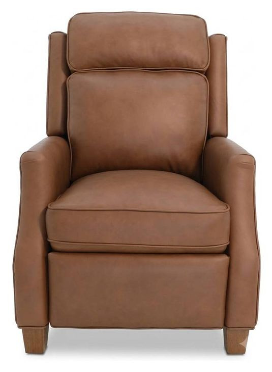Nixon Dobbs Saddle Leather Push Thru The Arms Recliner