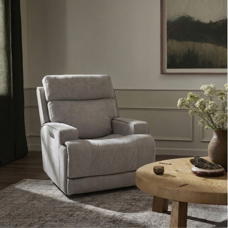 Ashbee Arula Dove Zero Gravity Power Recliner with Power Headrest and USB Charging