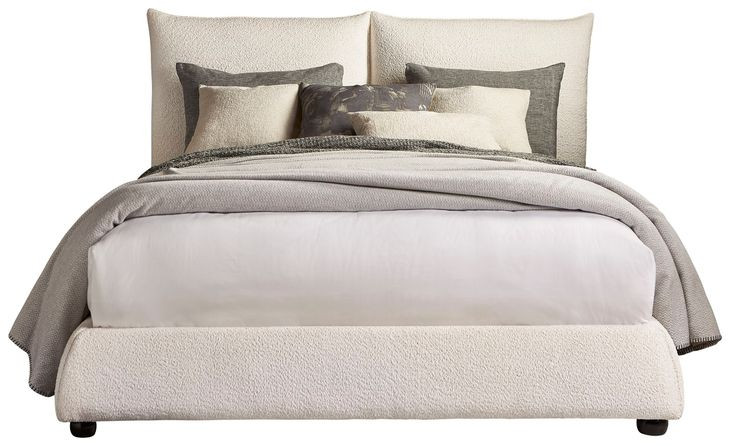 Cumulus Cozy Snow King Upholstered Panel Bed