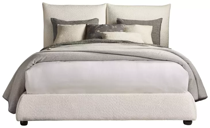 Cumulus Cozy Snow King Upholstered Panel Bed