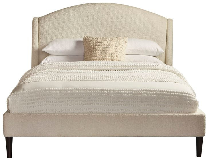 Crescent Milano Snow King Upholstered Panel Bed