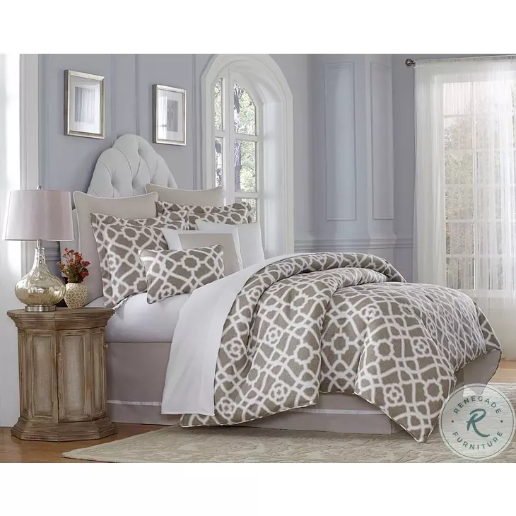 Harper Natural 9 Piece Queen Comforter Set