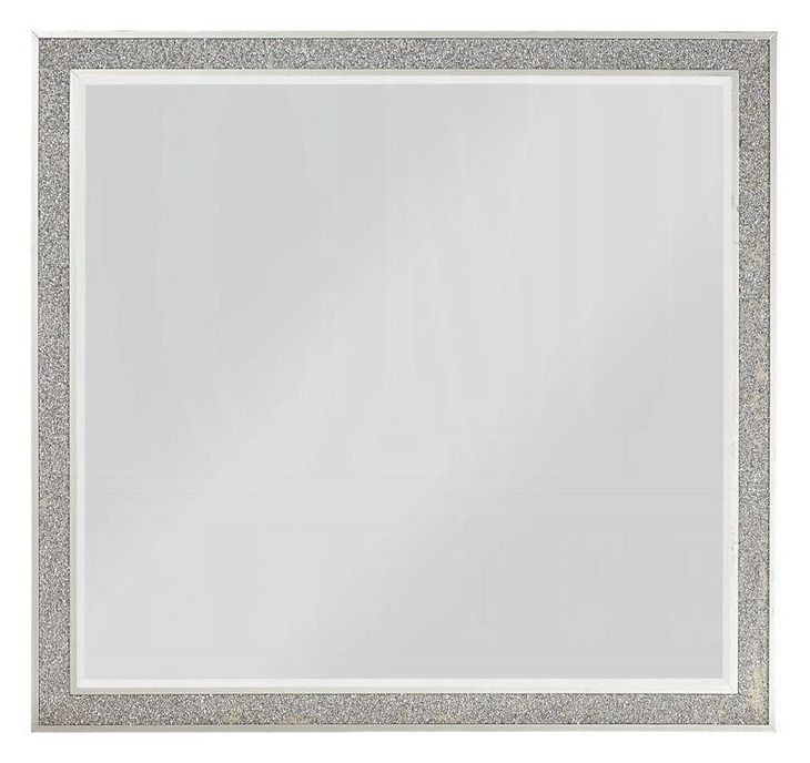 Sliverfluff Silver and Champagne Rectangular Dresser Mirror