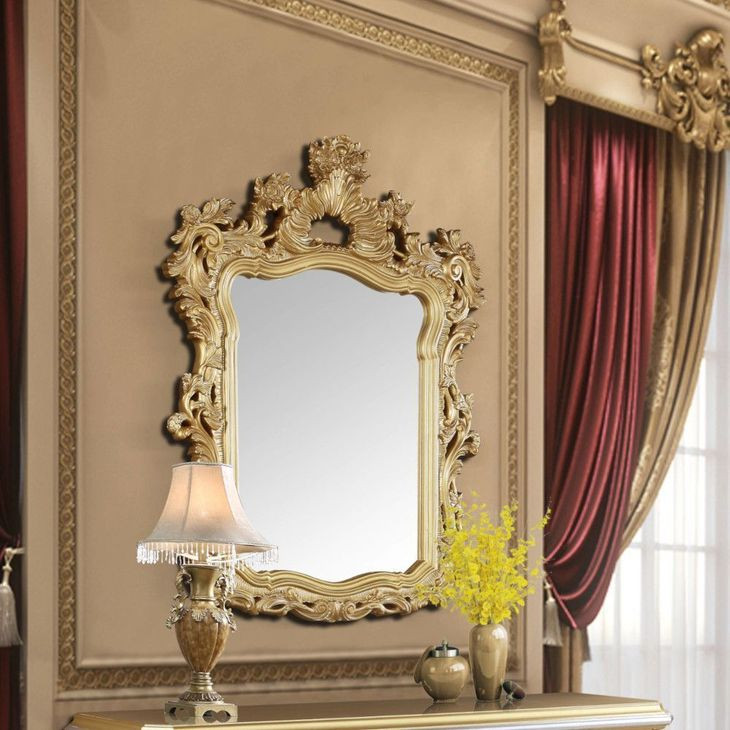Seville Gold Rectangular Wall Mirror