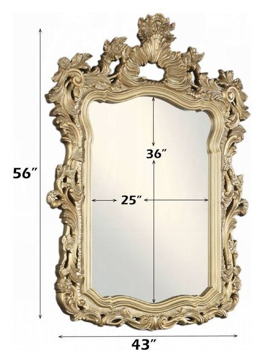 Seville Gold Rectangular Wall Mirror