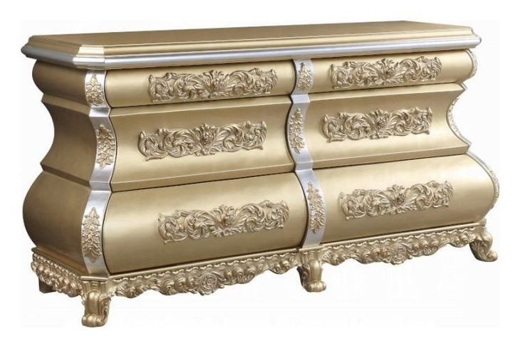 Seville Gold 6 Drawer Dresser