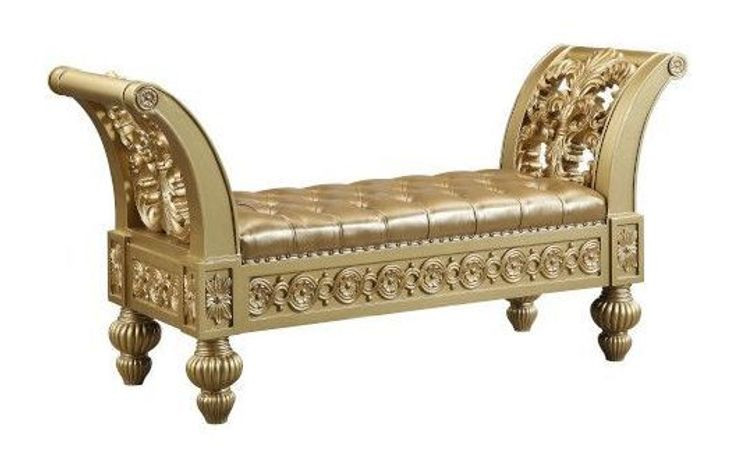 Seville Gold Upholstered Panel Bedroom Set