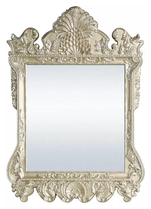 Vatican Champagne Silver Rectangular Wall Mirror