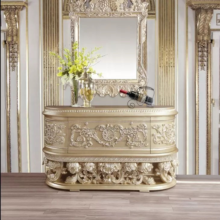 Vatican Champagne Silver 3 Drawer Dresser