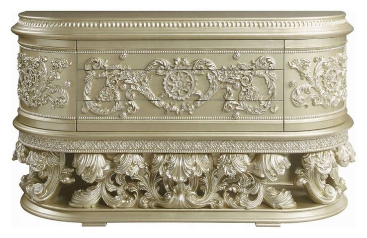 Vatican Champagne Silver 3 Drawer Dresser