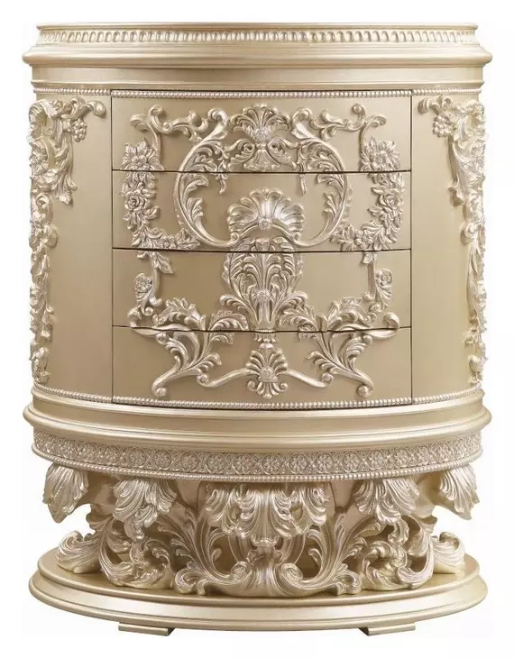 Vatican Champagne Silver 4 Drawer Chest