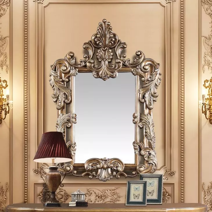 Constantine Brown and Gold Rectangular Wall Mirror