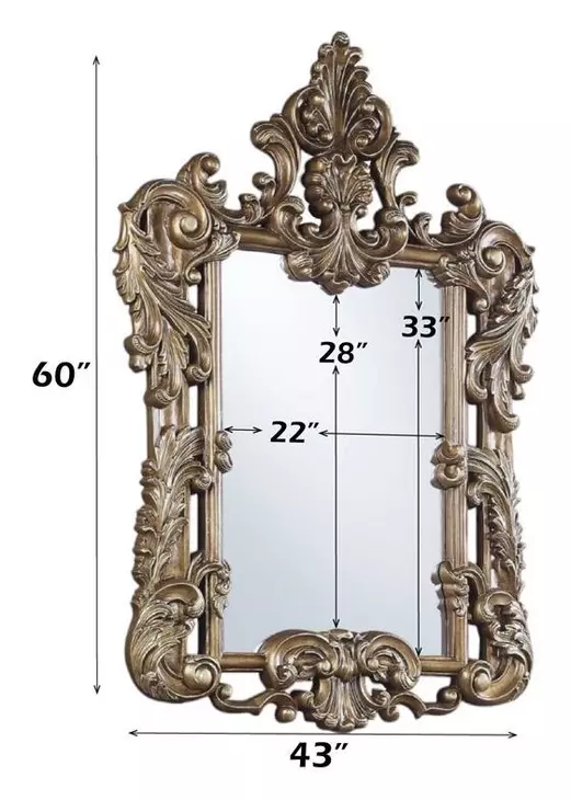 Constantine Brown and Gold Rectangular Wall Mirror