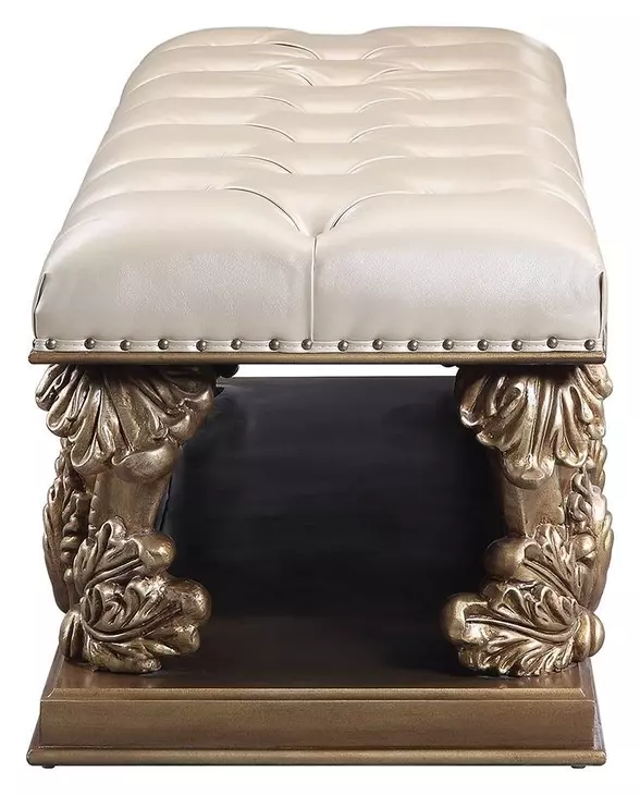 Constantine Light Gold and Brown Upholstered Panel Bedroom Set