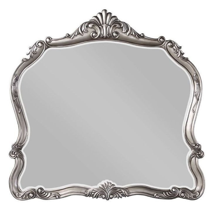 Ariadne Antique Platinum Arched Dresser Mirror