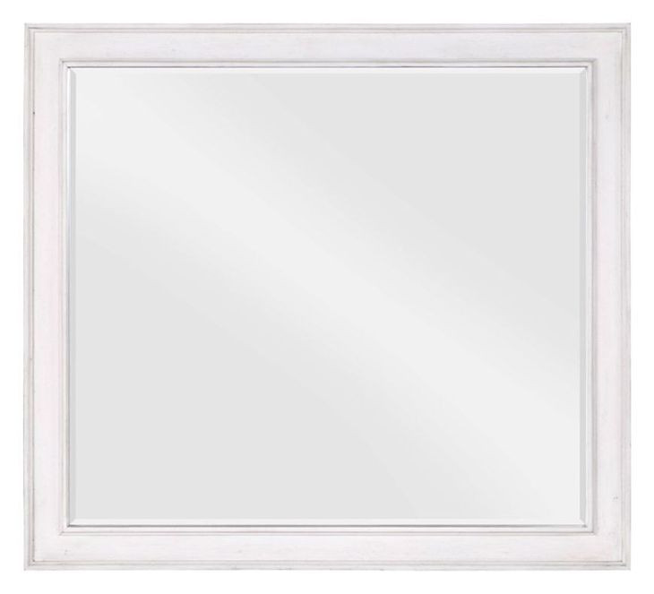 Katia Weathered White Rectangular Dresser Mirror