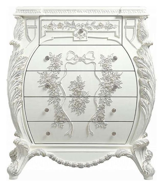 Vanaheim Antique White 5 Drawer Chest