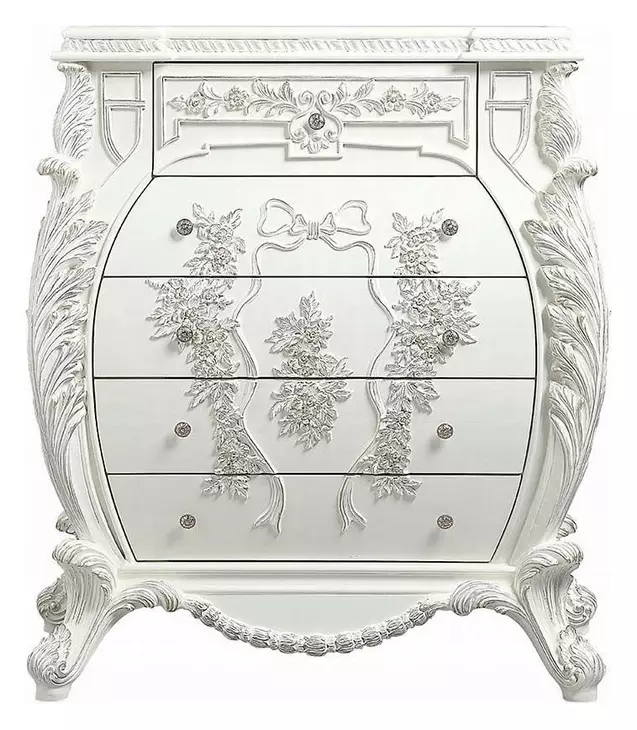 Vanaheim Antique White 5 Drawer Chest