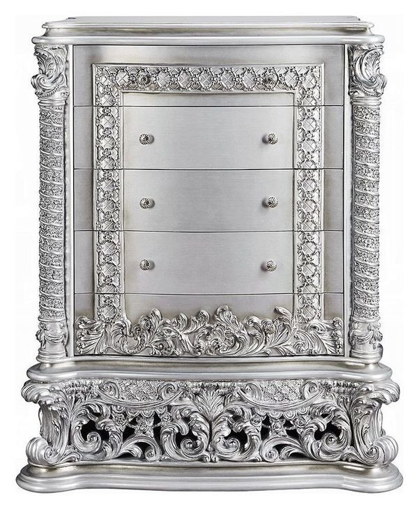Valkyrie Antique Platinum 5 Drawer Chest