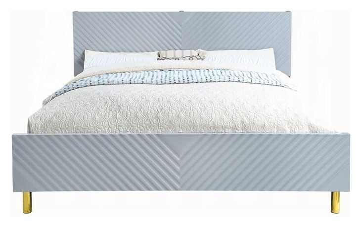 Gaines Gray King Panel Bed