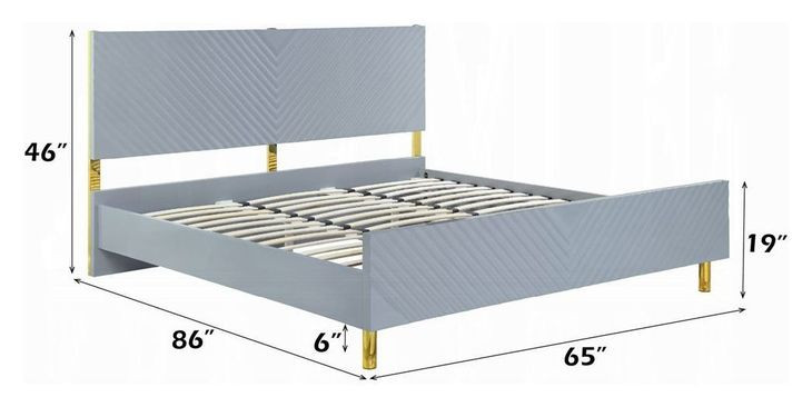Gaines Gray Queen Panel Bed